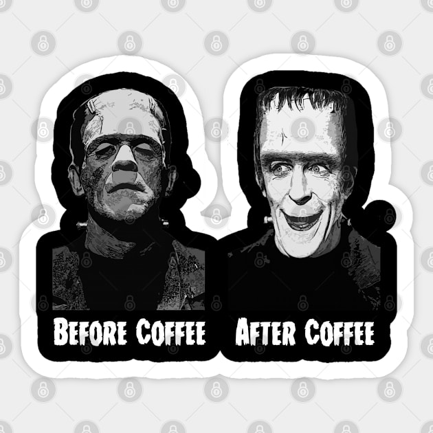 Before and After Coffee Sticker by woodsman